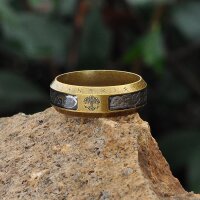 Keltischer Knoten Ring mit einem Lebensbaum aus Edelstahl