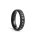 Futhark Runen Ring aus Edelstahl - Farbe Schwarz - 6 mm