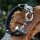 Kunstleder Armband "VORT" mit einem Fenris Wolf und einem Thors Hammer aus Edelstahl