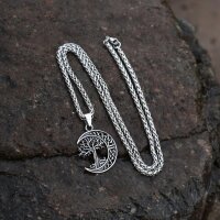 Mond Schmuckanhänger mit einem Lebensbaum aus...