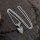 Speerspitzen Armulett mit einem Widderschädel "FRODE" aus Edelstahl - 60 cm