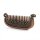 Wikinger Haarkamm "LANGSCHIFF" aus Edelstahl - Farbe Matt/Vintage