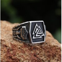 Valknut & Mjölnir Ring – Wikinger...