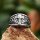 Skjöldrhamarr – Stainless Steel Viking Ring with Mjölnir & Shield