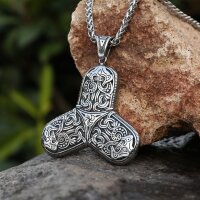 Hrafntangi – Edelstahl-Wikinger-Anhänger mit...