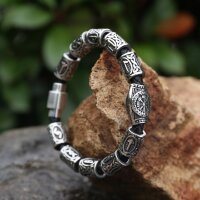 "Runenwacht" Armband aus Kunstleder &...