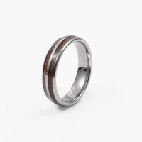 Yggdrasil Ring – Symbol of the World Tree in Tungsten and Wood (6mm)