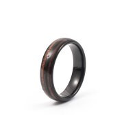 Yggdrasil Ring – Symbol des Weltenbaums aus Wolfram und Holz (6mm)