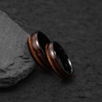 Yggdrasil Ring – Symbol des Weltenbaums aus Wolfram und Holz (8mm)