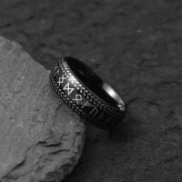 Runenpfad – Stimme der Ahnen (Schwarzer Wolframring)