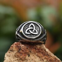 Triquetra – Der Knoten des Lebens (Edelstahlring)
