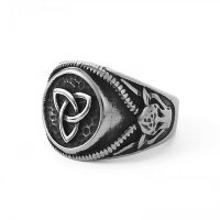 Triquetra – Der Knoten des Lebens (Edelstahlring)