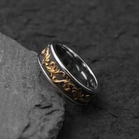 Asgard – Der goldene Pfad (Edelstahlring)