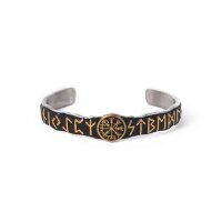 Vegvísir – The Norse Compass (Black-Gold)