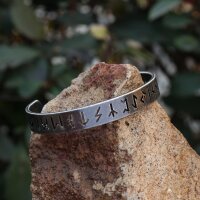 Runic Band – Symbols of Power (Stainless Steel)