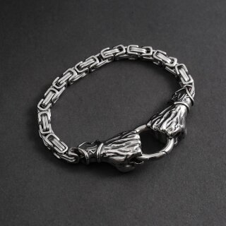 Jotunn’s Grip – The Fist of Giants (Square King’s Chain) (Stainless Steel Bracelet)