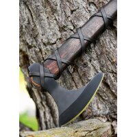 Wikingeraxt „RAGNAR“ – Eschenholz, Ledergriff, Windlass