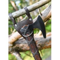 Wikingeraxt „RAGNAR“ – Eschenholz, Ledergriff, Windlass