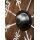 Viking Round Shield “VEGVÍSIR” in Wood – with Wayfinder Symbol and Rawhide Rim