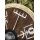 Viking Round Shield “VEGVÍSIR” in Wood – with Wayfinder Symbol and Rawhide Rim