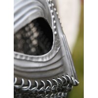 Vendelhelm mit Kettenbrünne – Wikinger Brillenhelm aus 1,2 mm Stahl