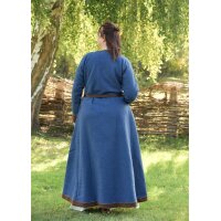 Viking Wool Dress Lykka, Blue-Brown