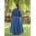 Wikinger Wollkleid Lykka, blau-braun