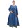 Wikinger Wollkleid Lykka, blau-braun