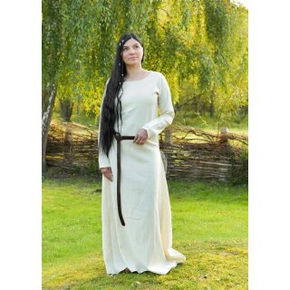 Schlichtes Wikinger Kleid Celeste, Wolle, natur