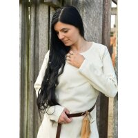 Schlichtes Wikinger Kleid Celeste, Wolle, natur