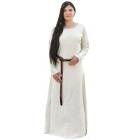 Schlichtes Wikinger Kleid Celeste, Wolle, natur