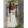 Schlichtes Wikinger Kleid Celeste, Wolle, natur