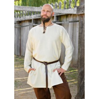 Simple Viking Tunic Bjane, Wool, Natural