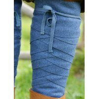 Wikinger Wollwadenwickel Ando, Beinwickel, blau