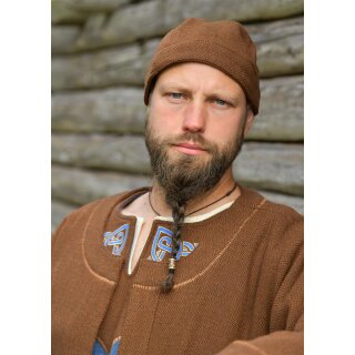 Viking Cap Leif, Wool, Brown