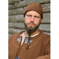 Wikinger Kappe Leif, Wolle, braun
