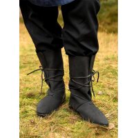 Wikinger Stiefel mit Schnürung, schwarz