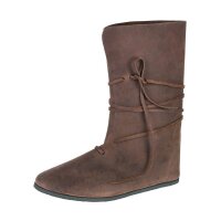 Wikinger Stiefel mit Schnürung, braun