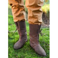 Wikinger Stiefel mit Schnürung, braun