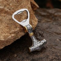 Viking Bottle Opener Mjölnir, Stainless Steel with...