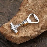 Viking Bottle Opener Mjölnir, Stainless Steel with...