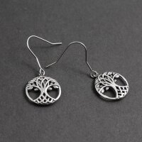 Earrings Sigrun – Tree of Life, Stainless Steel