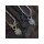Viking Necklace Bjarnulf Black – Bear Claw with Byzantine Chain