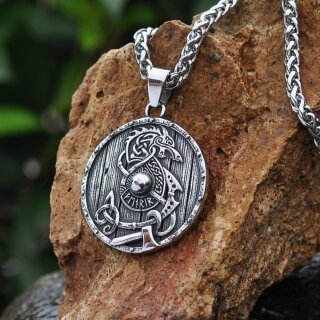 Fenrir Halskette Ulfar – Nordischer Fenriswolf Anhänger mit Kette