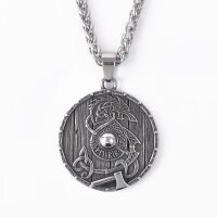 Fenrir Halskette Ulfar – Nordischer Fenriswolf Anhänger mit Kette