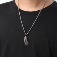 Feder Halskette „Munin“ – Nordische...