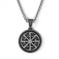 Kolovrat Necklace “Sven” – Slavic Sun Wheel Pendant