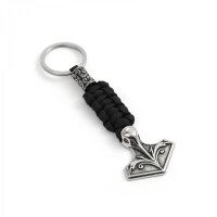 Mjölnir Keychain “Eirik” – Viking Thor’s Hammer Paracord Keychain