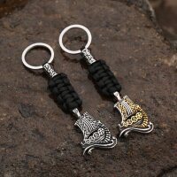 Viking Dragon Ship Keychain “Leif” –...