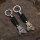Viking Dragon Ship Keychain “Leif” Gold – Norse Longship Paracord